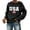 Black, variant on Wang6 Womens Long Sleeve Sweatshirts Crew Neck"USA"Letter Printed Hoodless Pullovers Trendy Loose Fit Graphic Tshirts Tops Light Gray XL
