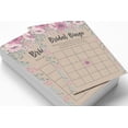 thumbnail image 3 of Inkdotpot 50Rustic Kraft FloralBingoGameCardsFor Bridal Wedding Shower Bachelorette Party Bulk Blank Square Fill In Gift Ideas, 3 of 5