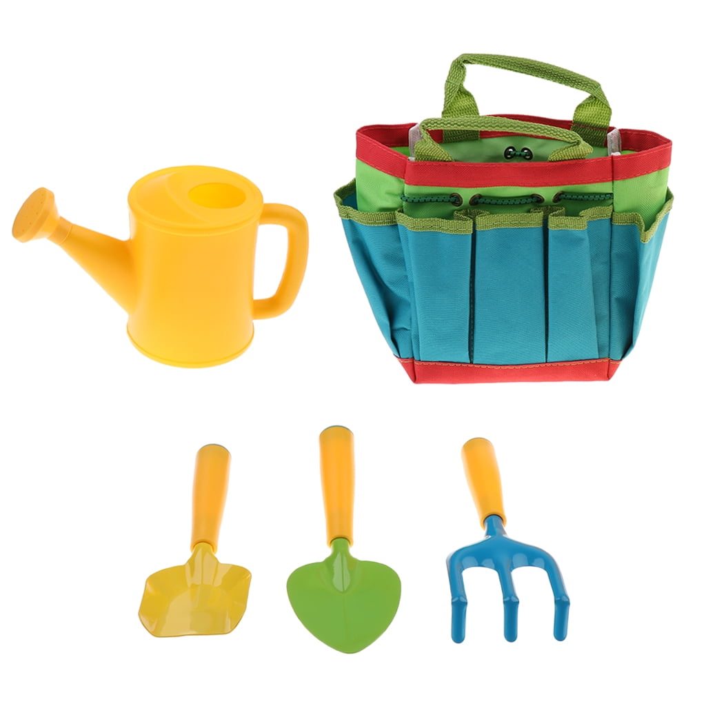 Childrens Gardening Set Kids Watering Can Garden Tools Plants Learning