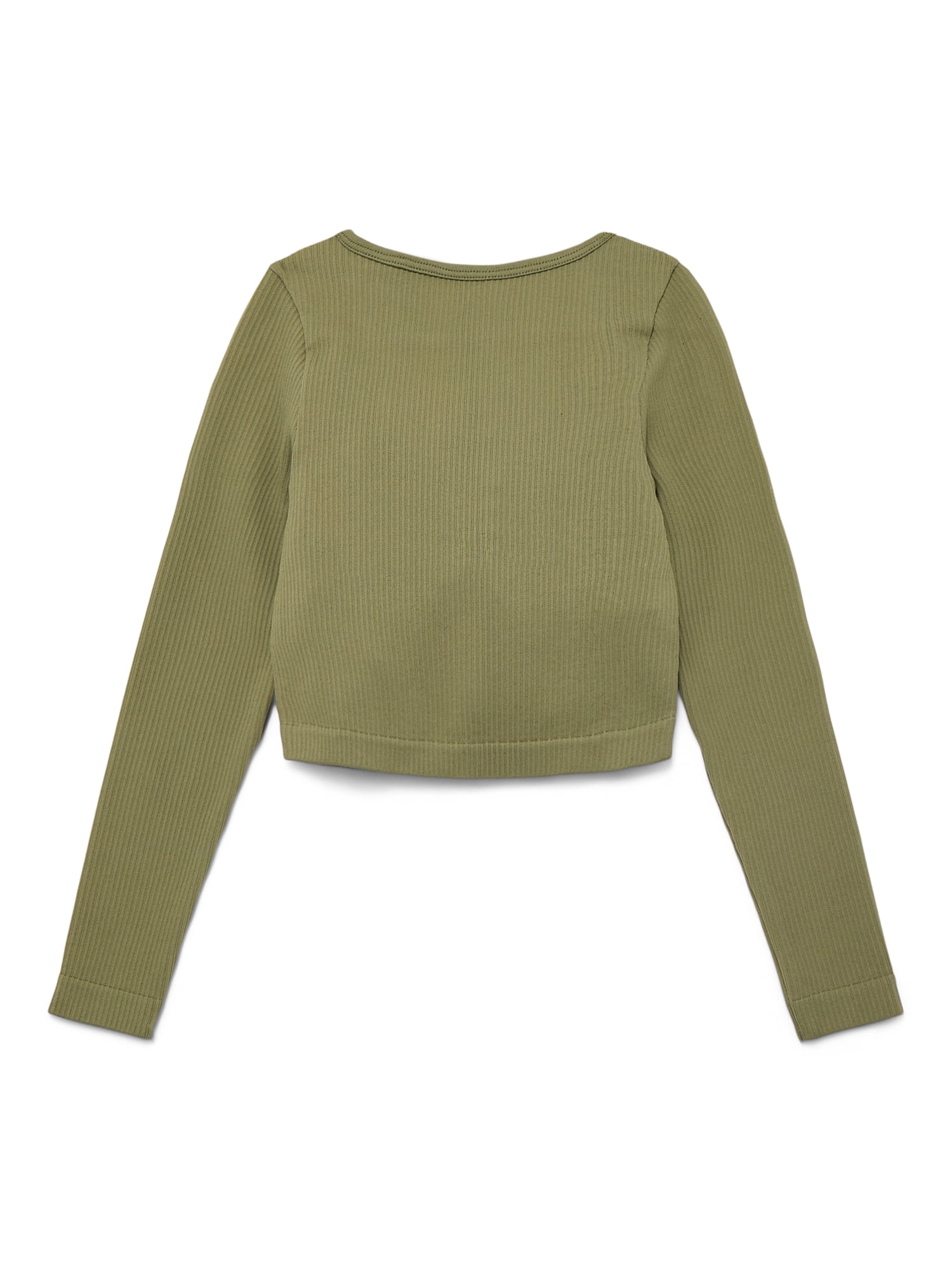 Weekend Academy Girls Seamless Top with Long Sleeves, Sizes 4-18