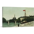 thumbnail image 1 of ARTCANVAS Notre Dame 1909 Canvas Art Print by Henri Rousseau - Size: 18" x 12" (1.50" Deep), 1 of 9