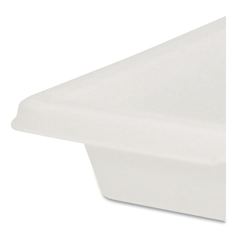 Food/Tote Boxes, 2 gal, 18 x 12 x 3.5, White, Plastic Food/Tote Boxes, 2 gal, 18 x 12 x 3.5, White, Plastic