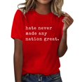 thumbnail image 5 of Tittly T Shirts for Women Spring Tops for Women Womens Fashion Workout T Shirts Athletic Plus Size Tops Summer Trendy Clothes 2025 Short Sleeve Spring Tee Graphic Tees Tshirts Shirts Red L, 5 of 7