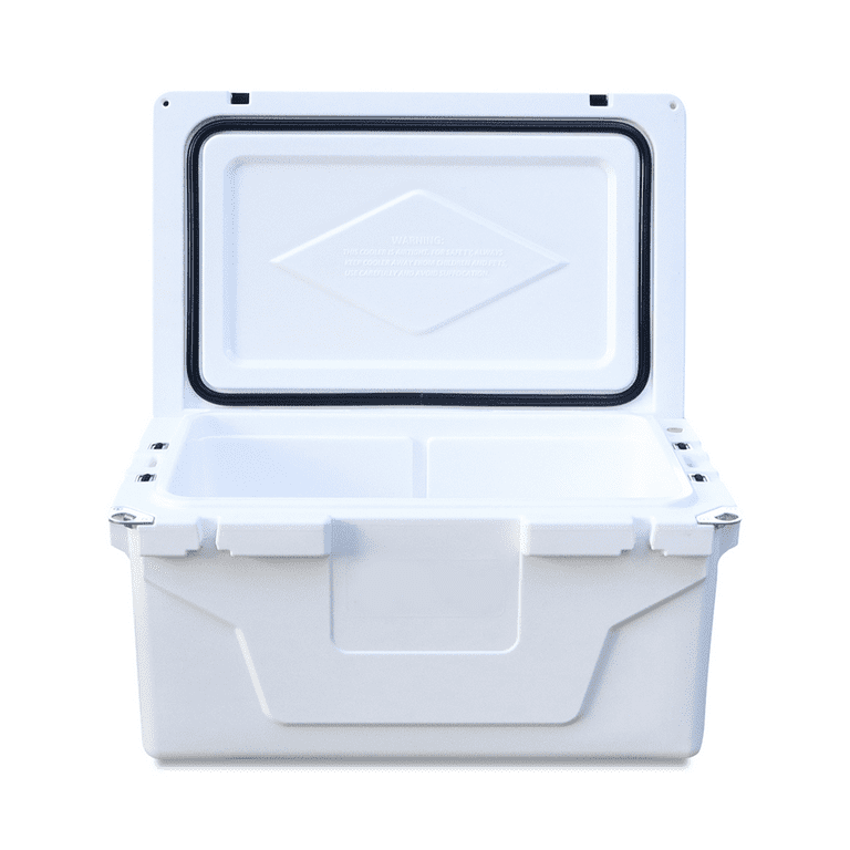 Portable 65 Quart Cooler Box Extra Large Capacity Insulated Ice Chest with 2 Wheels for Camping Picnic Barbecue Beach