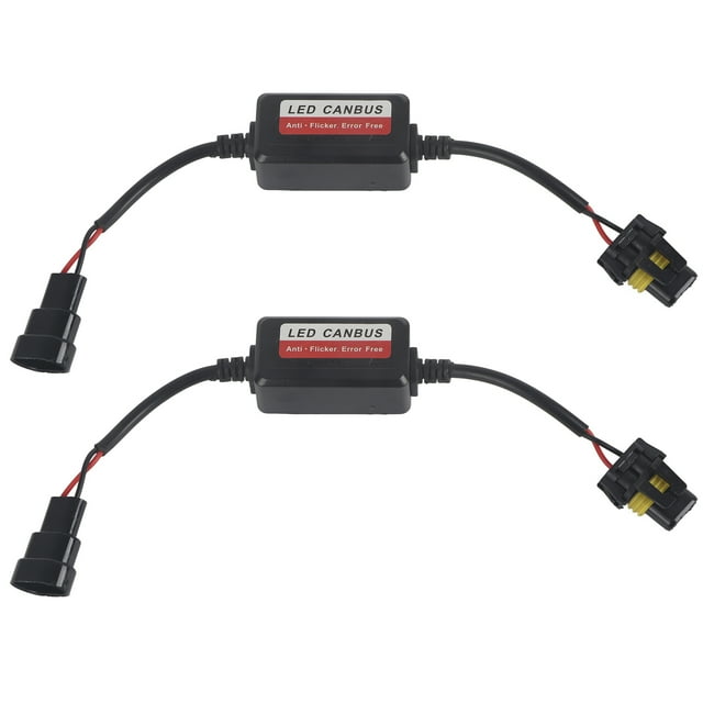 Décodeur Anti-Vacillance à LED, Lumière de Course Universelle de Jour Décodeur à Ampoules LED Ingénierie de Précision