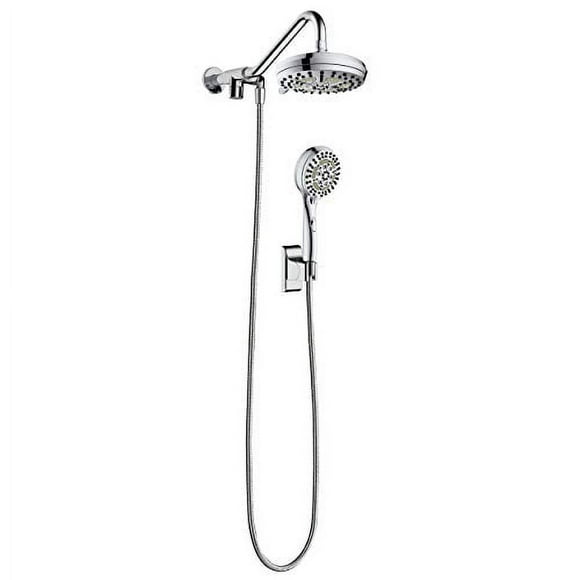 PULSE ShowerSpas 1053-CH Oasis Shower System with 5-Function 7" Showerhead, 6-Function Hand Shower, Polished Chrome Finish