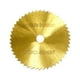 thumbnail image 1 of Hoja de sierra pequeña dorada de acero de alta velocidad HSS Rueda de disco de corte de madera con orificio interior de 6 mm Ehuebsd Para estrenar, 1 of 6