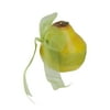 Club Pack of 24 Decorative Pear Fruits With Sheer Green Ribbon 4"