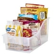 thumbnail image 4 of (2 pack) Mainstays Large Clear Plastic Storage Bin for the Kitchen, Multi-Purpose Kitchen Storage and Organization Solution, 4 of 7