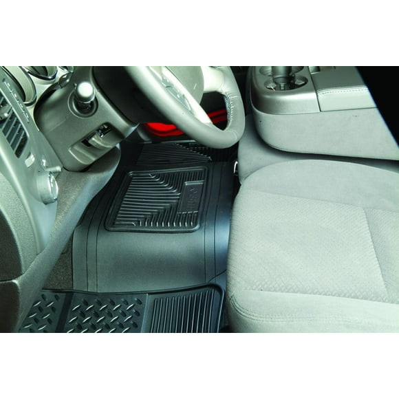Husky Liner Floor Mat 53001 Heavy Duty Floor Mats; Multi-Fit Center Hump Only; Raised Ridges; Black; Rubber; 1 Piece