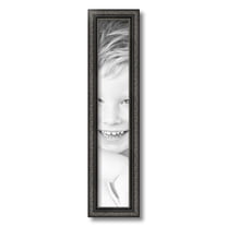 ArtToFrames 4" x 22" Antique Black Picture Frame, 4x22 inch Black Wood Poster Frame (WOM-5106)
