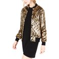 thumbnail image 1 of Blank NYC Kimberly - Chaqueta bomber para mujer, metálica, extragrande Blank NYC Chaqueta de bombardero, 1 of 1