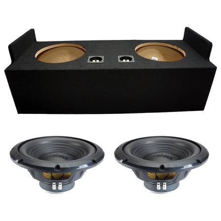 Alpine fits 82-04 Chevy S-10 Ext Cab Sealed Dual 12" W12S4 Loaded Subwoofer Sub Box Enclosure 500W RMS 4 Ohm