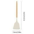 thumbnail image 3 of Dusknt Kitchenware Spatula Heat-Resistant Silicone Spatula Household Soup Spoon Food-Grade Cooking Spatula Fried Egg Frying Spatula Frying Spoon Set Combination C, Cooking Utensils,, 3 of 4