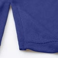 thumbnail image 5 of HOOMEUMY Casual Shirts for Men Long Sleeve Hooded Fake Two-piece Fitness Sports T-shirt Base Lightweight Spring Comfy Long Sleeve Crew Neck Solid Color Shirt (Blue,XXL), 5 of 5