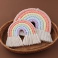 thumbnail image 2 of HeroNeo Macrame Rainbow Wall Decor for Bedroom Nursery Baby Rooms Tapestry Wall Hanging, 2 of 13