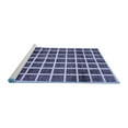 thumbnail image 2 of Ahgly Company Machine Washable Indoor Rectangle Checkered Blue Modern Area Rugs, 8' x 10', 2 of 4