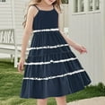 thumbnail image 4 of Ashirexll Teen Summer Dresses, Girls Summer Dress, Girl's Summer Boho Style Casual Sleeveless Tiered Slip Dresses for 4-14Y, 4 of 7