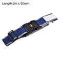 thumbnail image 2 of Uxcell Luggage Strap Suitcase Belt with Buckle, Combination Lock 2Mx5cm Adjustable PP Travel Packing Accessory Blue Grey, 2 of 6