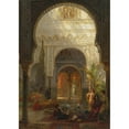 thumbnail image 3 of Ernest Karl Eugen Koerner 11x14 Black Modern Framed Museum Art Print Titled - The Patio Della Reina, the Alcazar, Seville (1909), 3 of 5