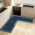 thumbnail image 7 of Wuztai L Corner Carpet Kitchen Rug Absorbent Non-Slip Mat, 120x75x45cm Gray Brown Blue Green Red Memory Foam Floor Mat, Machine Washable Foot Mat, 7 of 7