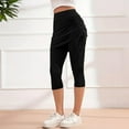 thumbnail image 6 of Skirted Leggings for Women, Audhol Women's Color Block High Strength High Elasticity Quick Drying Yoga Sports Leggings Leggings with Skirt for Women Black L, 6 of 9