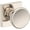 Lifetime Polished Nickel, variant on Baldwin Pv.Sol.Csr Solvang Privacy Door Knob Set - Brass