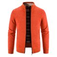 thumbnail image 1 of Suéter de otoño e invierno, suéter de hombre más abrigo de cuello de terciopelo, suéter tipo cárdigan de hombre, 1 of 5