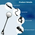 thumbnail image 4 of 360° Adjustable Bike Mirrors 1 Pair, Bike Handlebar Rear View Mirrors, Bicycle Mirrors Rearview Mirrors Convex for Mountain Road Bike Bicycle Electric Motorcycle, 4 of 8