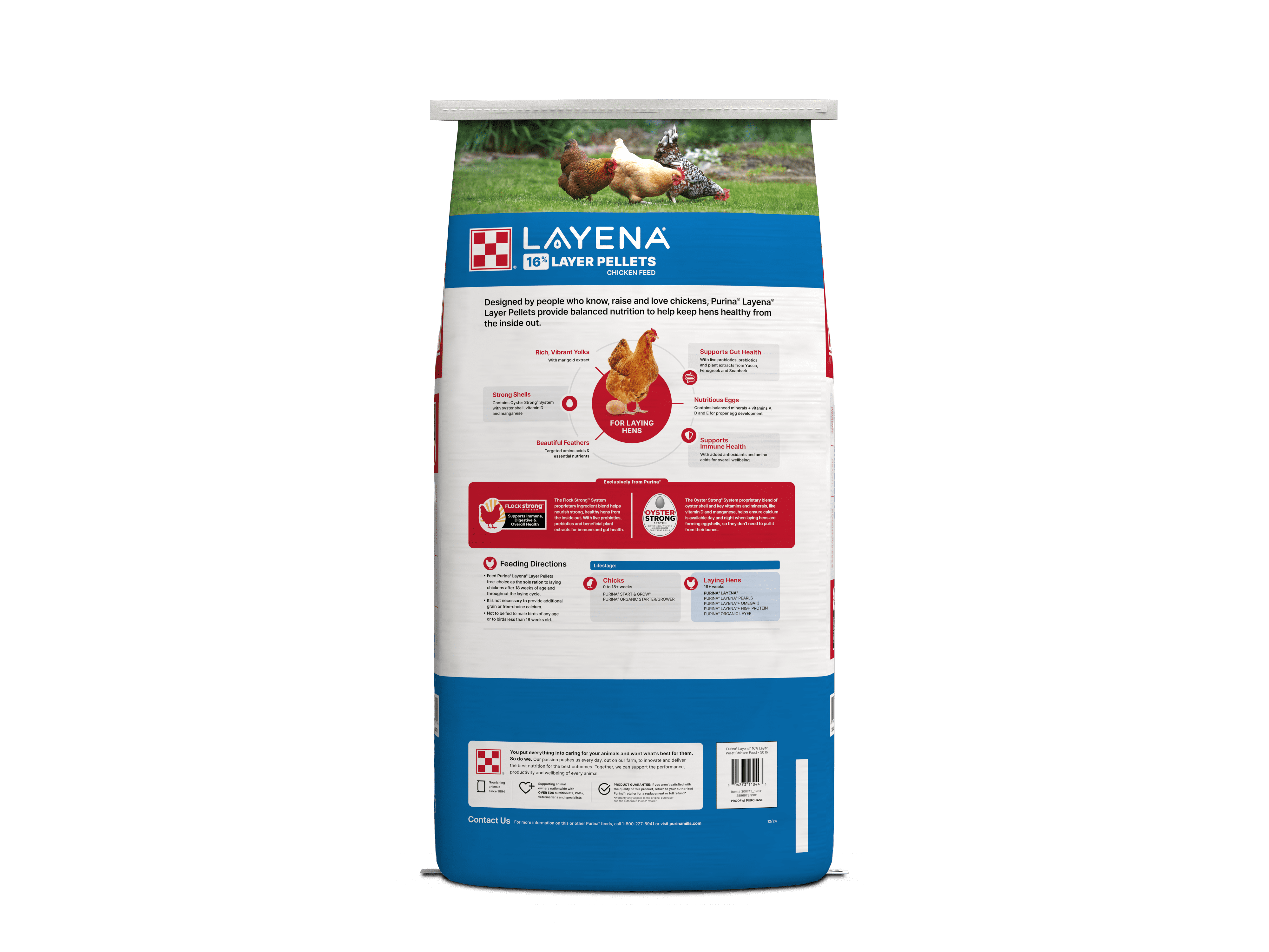 Purina® Layena® Layer Pellets, 50 Pound Bag