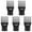 Black, variant on ELAYARD 5Pcs Universal Hair Dryer Nozzle Comb Plastic Attachment for Frizz Control