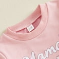 thumbnail image 5 of KPOPLK Baby Girl Outfit Set 3 6 9 12 18 24 Months 2t 3t Letter Print Long Sleeve Sweatshirt Tops Pants Outfit Set for Toddler,Size 12-18 Months, 5 of 9