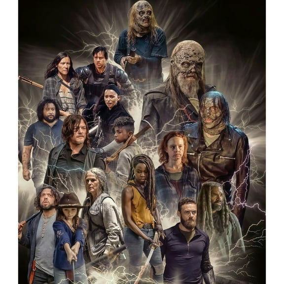 DIY Diamond Painting Kits for Adults The Walking Dead Characters 5D Diamond Art Kits, Full Drill Diamond Painting Kits, Gem Arts and Crafts for Beginner Home Wall Decor