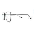 thumbnail image 3 of Classic Rectangle Retro 90s Nerdy Metal Rim Sunglasses Black Clear, 3 of 4