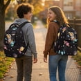 thumbnail image 2 of Jeiento Boys School Backpack for Ages 8-12 17 Inch Large Capacity Water-Resistant Polyester Space Dinosaur Multi-Pocket Backpack for Elementary School, Casual Daypack, 2 of 7