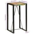 thumbnail image 4 of vidaXL Bar Table 60x55x110 cm Solid Wood Reclaimed, 4 of 5