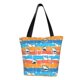thumbnail image 1 of Fotbe Shark On Line Bolsa de Playa con Estampado, Bolsa de Hombro, Bolsa de Mano Espaciosa, Bolsa de Viaje Ligera, Bolsa de Compras Versátil, 1 of 6