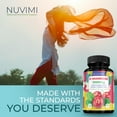 thumbnail image 6 of NUVIMI D-Mannose 1000 mg Natural Dietary Health Supplement for UTI Prevention Support, 120 Vegan Capsules, 6 of 7