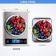 thumbnail image 3 of Báscula de Cocina Digital Zhivalor 22 lb Acero Inoxidable y Vidrio Templado, 3 of 9