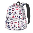 thumbnail image 1 of Disketp Sailing Marine Travel Mochila Escolar de Gran Capacidad y Peso Ligero, Mochila de Viaje Ideal para Escuela, Trabajo y Uso Diario, Cómoda y con Estilo, 1 of 8