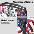thumbnail image 4 of American Flag Hard Drive Case Travel Bag Cord Charger Organizer for Purse - Waterproof Oxford Cloth Digital Electronics Storage Protection - 5.9x9.44x3.14 in, 4 of 6