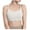 White, variant on Aueoeo Sports Bras for Women Workout Strappy Backless Bra Push Up Bra with Removable Chest Pad Yoga Vest Crop Tank Top