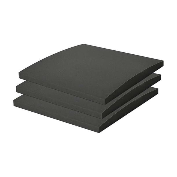 3 piezas de repuesto para cojín de sofá, esponja antideslizante de alta densidad, 50 x 50 cm Dureza negra 70