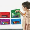 Learning Resources Magnetic Storage Pocket Set 5.5" Height - Red, Green, Blue, Purple - 4 / Set