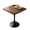 Walnut + MDF+Metal, variant on Natural Wood Color Round Table, Modern Dining Table, Mdf Top And Steel Base Tulip Kitchen Table, Mid Century Coffee Table For Living Room 24 Inch