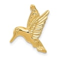 thumbnail image 5 of 14k Yellow Gold Hummingbird Chain Slide Charm Pendant, 5 of 7
