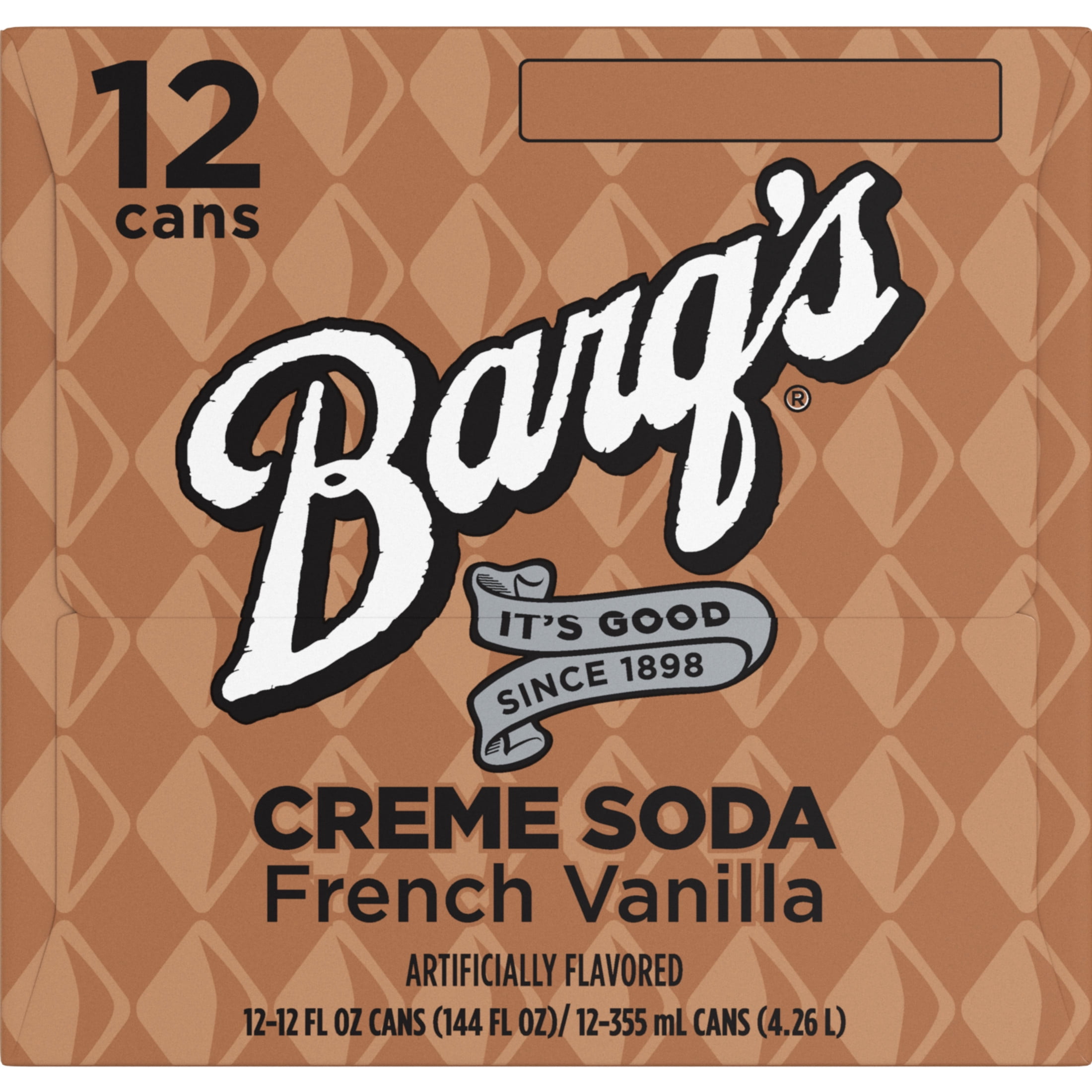 Barq's French Vanilla Creme Soda Pop Fridge Pack Cans, 12 fl oz, 12 Pack
