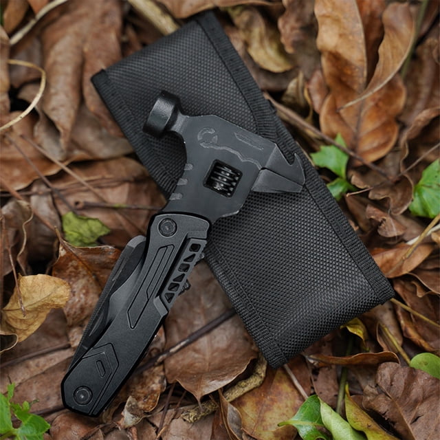 Herramienta combinada portátil para coche, para reparación de acampadas al aire libre, multifuncional.