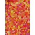 thumbnail image 1 of Ahgly Company Indoor Rectangle Patterned Orange Abstract Area Rugs, 6' x 9', 1 of 6