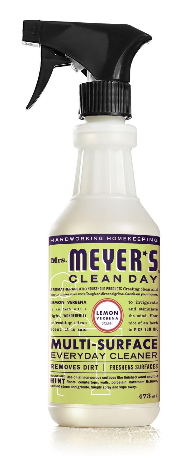 Mrs. Meyer's Clean Day Multi-Surface Everyday Cleaner, 473ml, Lemon Verbena, Multi surface spray removes stuck on dirt